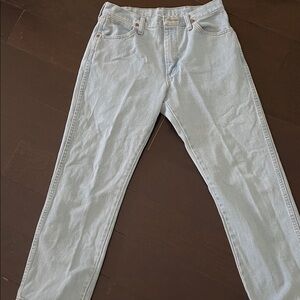 Wrangler Men's Light Blue Straight Jeans